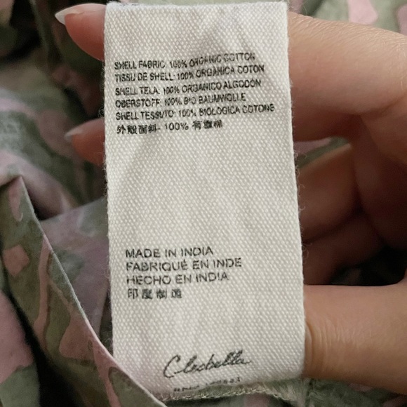 REVOLVE Cleobella Paola Ankle Asymmetrical Ruffle Dress Border Print Size Medium - Picture 9 of 16